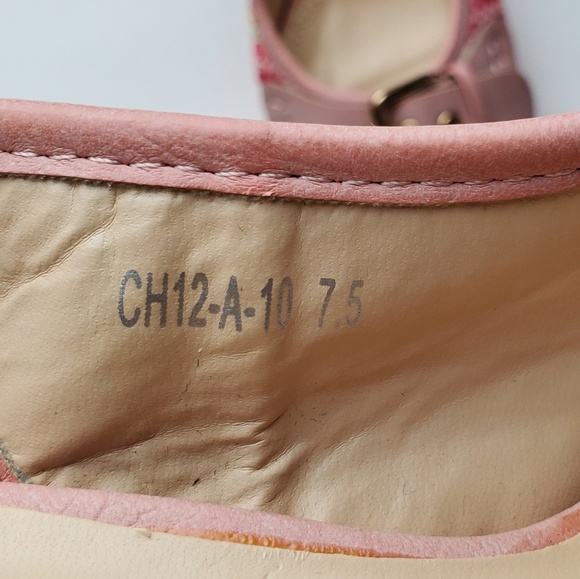 CR Collection Pink Candy Weave Buckle Pumps Sz 7.5 - Picture 4 of 8